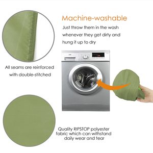 Tùy chỉnh in ấn logo Ripstop máy có thể giặt 190T polyester hàng tạp hóa gấp Tote Túi tái sử dụng rPet có thể gập lại mua sắm túi - Product Image 5