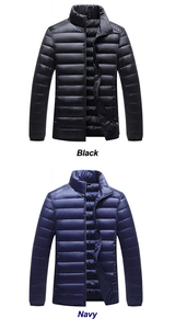 Chaquetas Acolchadas de Invierno con Capucha, de Nailon Negro, con Logotipo Personalizado, al por Mayor, para Hombre - Product Image 4