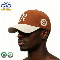Casquettes de baseball unisexes personnalisées avec logo de football brodé, visière incurvée bicolore, pour le sport quotidien, le streetwear et les loisirs