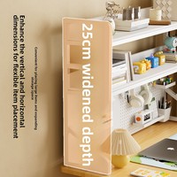 Organisateur de bureau multifonctionnel simple en fer forgé, étagère multi-niveaux, panneau perforé de rangement pour bureau d'étudiant et ordinateur, en métal