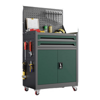 Chariot à outils roulant en acier de marque Tanyan, armoire à outils robuste avec tiroirs et panneau perforé pour la réparation automobile