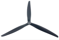 Hélice à trois pales Psy FPV 1610, 16 pouces, en fibre de carbone noire, haute performance, 64g, moule privé pour drones et autres