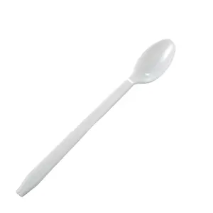 Disposable Plastic Spoon Factory Direct Sale 3.6g 19cm long handle soda coffee milk serving spoon