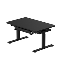 Cadre de bureau électrique à double moteur de 1080 à 1380 mm de largeur à 3 niveaux de hauteur réglable en métal avec caractéristiques uniques