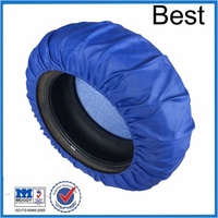 Noir PP Auto Couverture De Voiture Couverture De Pneu Protection UV Extérieure Étanche Portable Léger Écologique