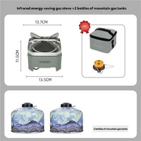 Réchaud de camping pliable à infrarouge haute efficacité au butane/propane, résistant au vent, pour la randonnée et les pique-niques