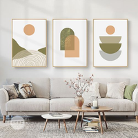 Tuval Sanat Posterleri Geometrik Dekor Boyama Baskı İskandinav Minimalist Modern Duvar sanat resmi Boho Soyut Yağlıboya Dijital Baskı
