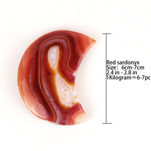 Precio de fábrica Reiki Healing Cristales reales Suministros de <span class=keywords><strong>brujería</strong></span> Red Sardonyx Moon para recuerdos de boda - Product Image 4
