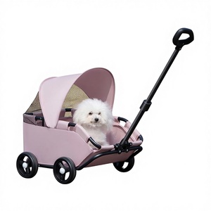 Poussette de luxe Yue Oxford <span class=keywords><strong>pour</strong></span> petits animaux de compagnie, chiens et chats, légère et pliable, chariot de voyage - Product Image 1