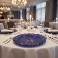 Assiettes en plastique de style rétro européen, vente en gros, vaisselle pour hôtels, banquets de mariage, luxe léger, décoratives