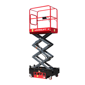 Plateforme élévatrice mobile à ciseaux, hauteur de plateforme 3-3,9 m, capacité de charge 240 kg, 1 personne, faible garde au sol - Product Image 5
