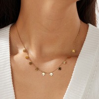Collier délicat avec pendentif rond en forme d'hirondelle, multi-pendentifs, tendance, nouvelle arrivée, bijoux en acier inoxydable TGXL14801
