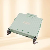 Chariot pliable super résistant à roulettes pour enseignants, panier de transport, chariots de courses pliables à main