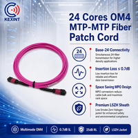 Cable de Fibra Óptica Kexint de 24 Núcleos MPO MTP, Cable Troncal Multimodo OM4 LSZH para Centro de Datos, Red 40G/100G