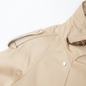 Manteau Trench Classique Beige Sur Mesure 2025 pour Femmes – Long, Luxueux, Double Boutonnage, Ceinturé – Vente en Gros - Product Image 4