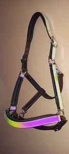 Hilo de caballo personalizado duradero de nailon ligero con relleno de nobuk, herrajes de hierro y zinc disponibles en material de cuero PP - Product Image 5