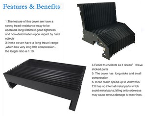 Utilisation télescopique protectrice flexible de couverture de section de tissu de preuve de la poussière d'eau pour la découpeuse de <span class=keywords><strong>laser</strong></span> - Product Image 2