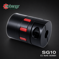 Coupleur élastomère industriel, corps en aluminium, pince araignée en TPU rouge, précision sans jeu pour servomoteur, moteur pas à pas, pompe CNC