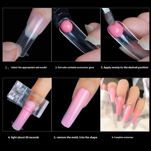 Formas Profesionales para Extensión de Uñas de Construcción Rápida, 120 Uds./Caja, Formas Duales, Estilo Ataúd Francés, Stiletto, Almendra, ABS, Cobertura Completa, Pre-diseñadas - Product Image 4