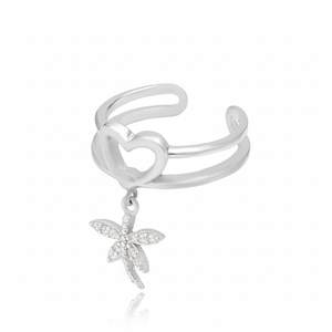 Dragonfly Design <b>Adjustable</b> <b>Ring</b> Wholesale 925 Silver Sterling Jewelry Clear Cubic Zirconia Stone Turkish Handmade Jewellery - Product Image 2