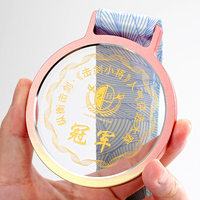 Médaille de sport en cristal MVP haut de gamme personnalisée Médailles de basket-ball de football de gymnastique personnalisées Souvenir sculpté de petit pont