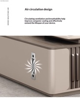 Bureau de direction moderne et minimaliste de luxe léger, laqué brillant sans peinture, mobilier de bureau commercial pour la maison/le bureau