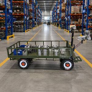 Carretilla Eléctrica de <span class=keywords><strong>Plataforma</strong></span> Plana con Motor Potente para Carga Pesada, con <span class=keywords><strong>Pedales</strong></span> para Conducir o Usar de Pie - Product Image 2