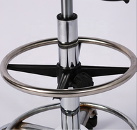 Chaise de laboratoire ergonomique réglable en mousse PU noire de haute qualité, antistatique