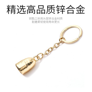 Golden Bell Hanging <b>Clock</b> Part Zinc Alloy Circular Pendulum Home Decor Accessory - Product Image 4
