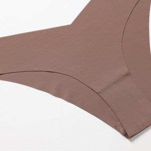 Slip bikini a triangolo sottile in seta ghiaccio da donna, traspirante, sportivo, stampato, a vita bassa, estivo - Product Image 3