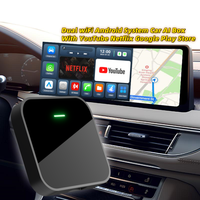 Boîte magique AI Android Carplay sans fil 4+64 Go avec double Wifi, universelle, portable, pour Apple, Youtube, Netflix, Google Store