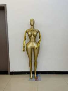 Maniquíes de Plástico Inflable ABS al por Mayor, Curvilíneos, con Pechos <span class=keywords><strong>Grandes</strong></span>, Trasero Grande, sin Cabeza, Tamaño Grande, Estilo Brasileño BBL, Pintura Dorada - Product Image 6