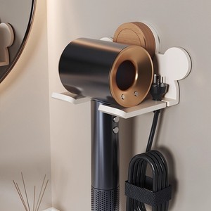 ที่ยึดไดร์เป่าผมแบบสุญญากาศ ติดผนัง มุมห้องน้ำ ที่เก็บของ แข็งแรง ทนทาน ไม่ต้องเจาะผนัง - Product Image 2