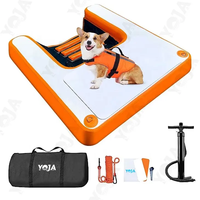 Offre Spéciale haute qualité grande rampe d'eau de piscine gonflable pour chien et planche de chiot pour chiens produit de sport et de divertissement