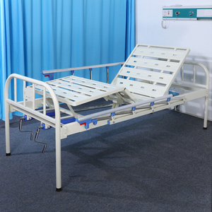เตียงโรงพยาบาลราคาประหยัด พร้อมหัวเตียงเหล็ก 2 ฟังก์ชัน พร้อมราวกั้นข้างและล้อ เหมาะสำหรับการดูแลผู้สูงอายุ - Product Image 2