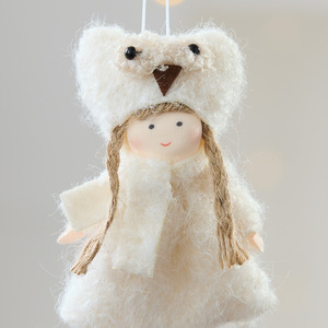 Colgante de muñeco de Ángel de Navidad hecho a mano, adornos colgantes de árbol de Navidad de Cauchy, decoraciones navideñas Ins - Product Image 3
