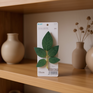 Foglia Artificiale Ilan 15cm 3 Pezzi Decorazione Fiori Secchi - Product Image 2