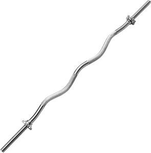 TOPOTNS Super March Bodybuilding Power-lifting Olymp Curl bar, Ez cromato Curl bilanciere bar palestra casa pesi liberi - Product Image 1