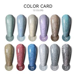 JTING - Esmalte de Gel Brillante con Diamantes de 12 Colores, Diseño de Tendencia, Marca Privada, Esmalte Reflectante con Destellos Disco - Product Image 4