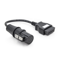 Para IVECO 30-Pin ODB OBD2 Adaptador de cable de diagnóstico a lector de código de 16 pines para vehículo comercial