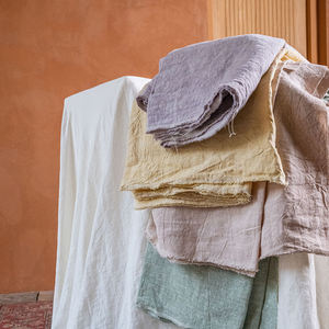 Tela de <span class=keywords><strong>lino</strong></span> Europea prelavada OEKO TEX Yarn Dye para cortinas Bolsas Colcha con 350gsm 280cm de ancho - Product Image 3