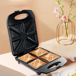 <b>Sandwich</b> <b>Maker</b> MNS-1381 Electric Double-Sided Heating For Home Use European 220V Stainless Steel Panel - Product Image 1