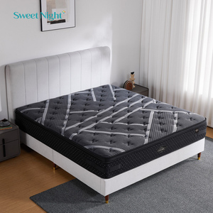 Colchão Sweetnight de 3 Camadas, Preto, Médio Firme, Embalado a Vácuo, Tamanho Personalizado, Espuma de Látex Natural com Molas Pocket em Caixa - Product Image 2