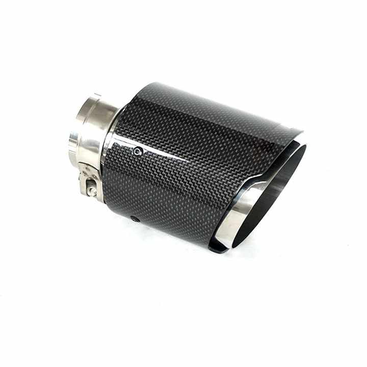 76mm 89mm 101mm 114mm Universal Carbon Fiber Car Exhaust Tip