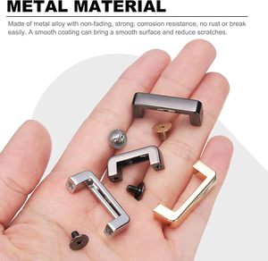 Boucles de connexion en D en métal, boucles en alliage à angle droit en forme d'arche - Product Image 3