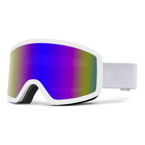 Lunettes de <span class=keywords><strong>ski</strong></span> personnalisées avec protection UV400 pour adultes et enfants, lunettes de sport, lunettes de snowboard, OEM, anti-buée, sangles, vente en gros - Product Image 2