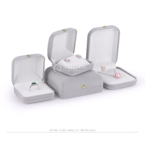 Custom Logo Rounded Corner Velvet Jewelry Box Multi Color Premium Jewelry Storage for Luxury Jewelry Brands Factory Direct - Product Image 3