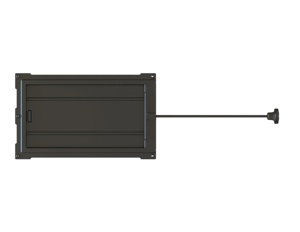 Amortisseur de <span class=keywords><strong>cheminée</strong></span> en fonte avec tige de commande, amortisseur de fumée pour foyer - Product Image 1