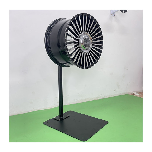 Beauty Shop Tire Refitting Steel Ring Tire Vertical Rotating Wheel Hub Display Stand Rack