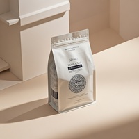 Op maat gemaakte hoge kwaliteit biologisch afbreekbare PE-materiaal koffiezak ventielstandpouch Mylar zak 250g 500g koffiebonen huisdierenvoer gelei
